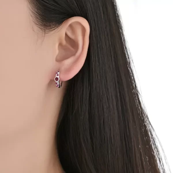 Producto - Aros circulares fucsias - 1