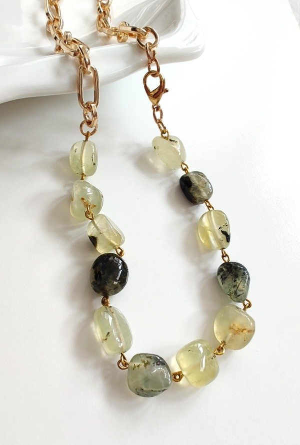 Producto - COLLAR GREEN PREHNITA