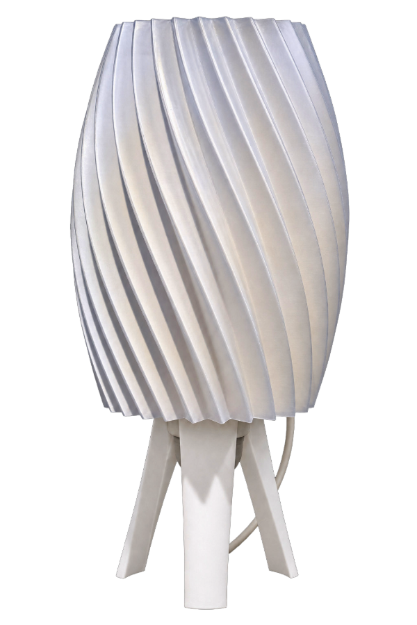 Producto - Lámpara Velador Lidia (27x17 cm) -Diseño Espiral Escultórico - 220 Volts - 0
