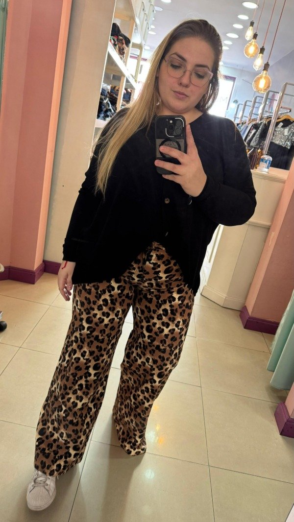 Producto - Wide leg animal print