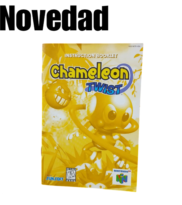 Producto - Manual de Chameleon Twist Nintendo 64