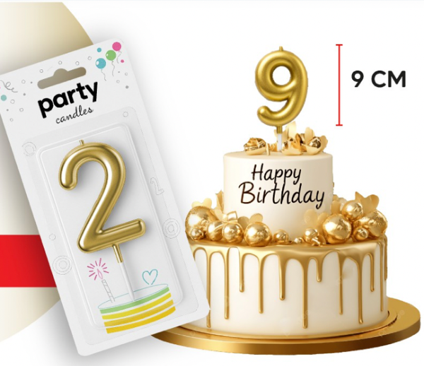 Producto - Vela numero grande 9cm