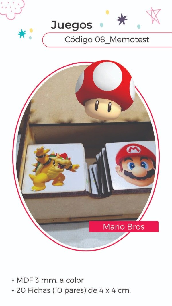 Producto - Memotest Mario Bros