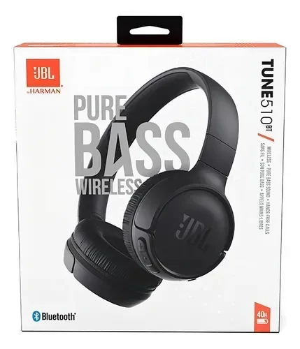 Producto - Auriculares Pure Bass Wireless Jbl Tune 510 BT Negro y Rosa