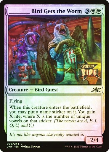 Producto - Bird Gets the Worm Foil  Unfinity