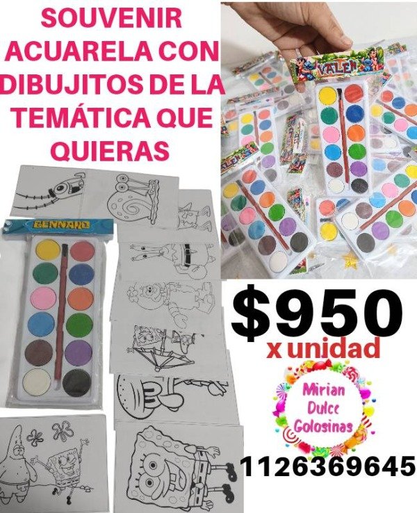 Producto - Acuarela Stitch 3 personalizado temática a eleccion