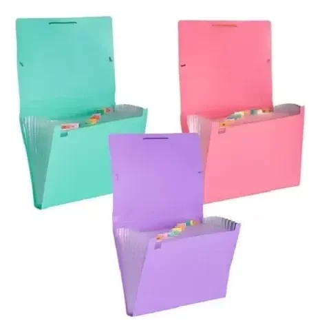 Producto - CLASIFICADOR A4 12 DIVISORIOS PASTEL