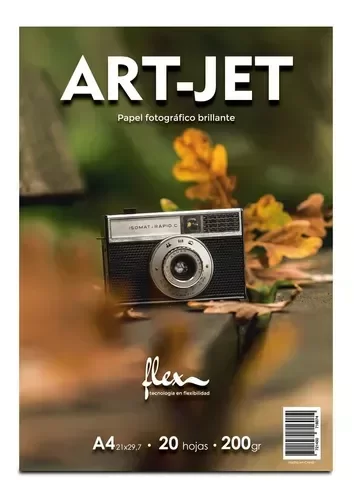 Producto - Papel Fotográfico 200gr Brillante flex a4 x20 hojas