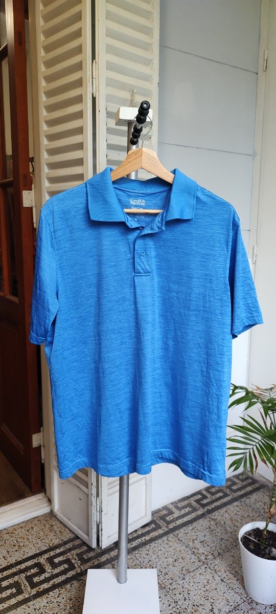 Producto - Chomba Croft azul, talle M