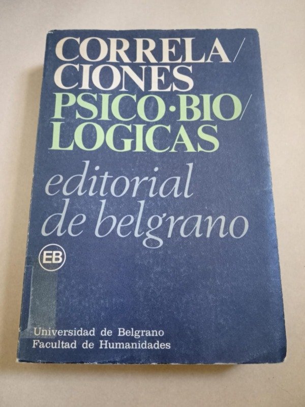Producto - Correlaciones psico-biológicas - Autores varios - De Belgrano 1983