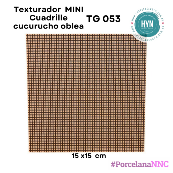 Producto - Texturador  MINI Cuadrille cucurucho oblea TG 053