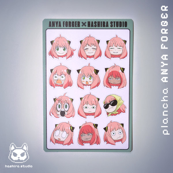 Producto - Plancha de Stickers Anya Forger