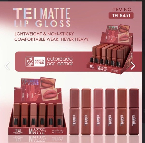 Producto - Brillo de labios matte tei