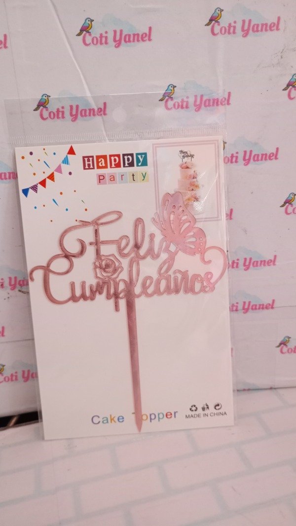 Producto - Topper "Feliz Cumpleaños" PLASTICO - 9