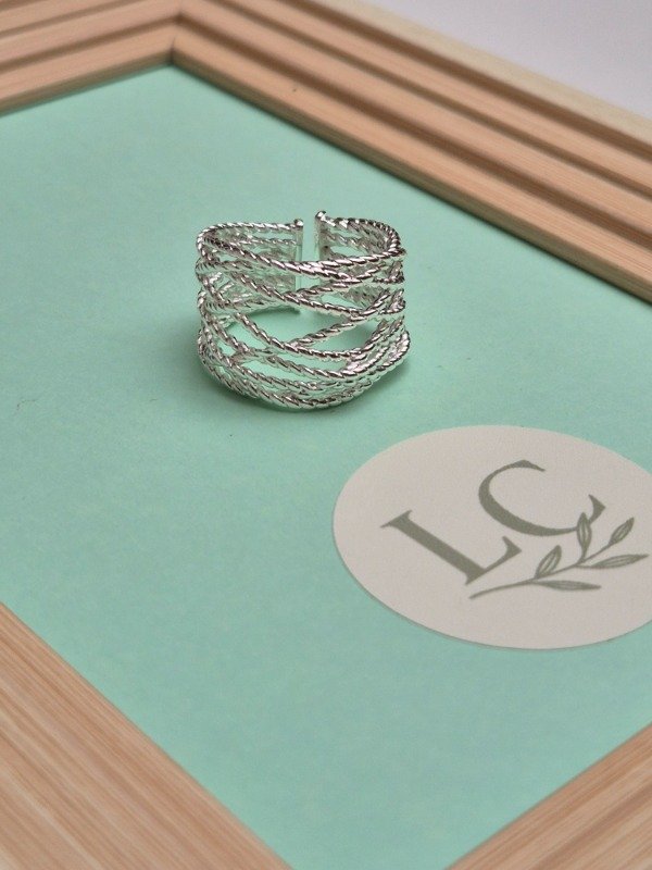 Producto - Anillo sogas entrelazadas