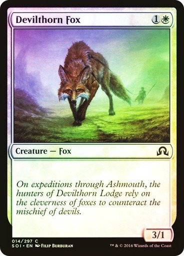 Producto - Devilthorn Fox Foil  Shadows over Innistrad