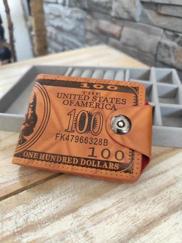 Producto - Billetera hombre dólar marron.