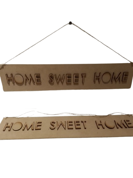 Producto - Cartel home sweet home 40cm