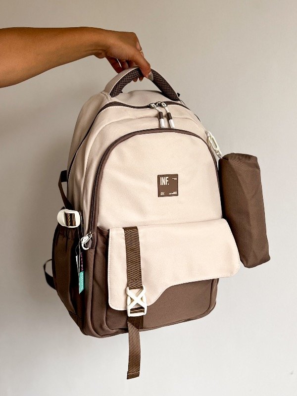 Producto - Mochila Influencer Choco-Beige