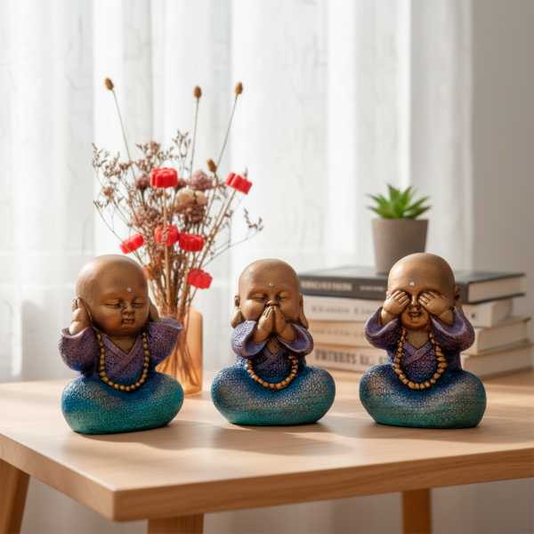 Producto - Los Tres monjes Sabios - Multicolor