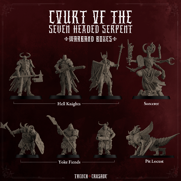 Producto - Trench Crusade - Court of the Seven Headed Serpent Warband