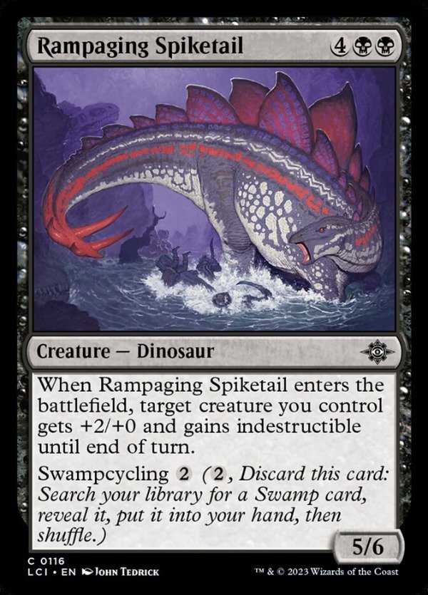Producto - Rampaging Spiketail #116  Lost Caverns of Ixalan