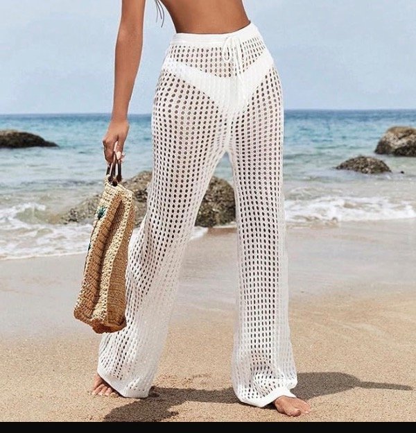 Producto - Pantalon tejido crem