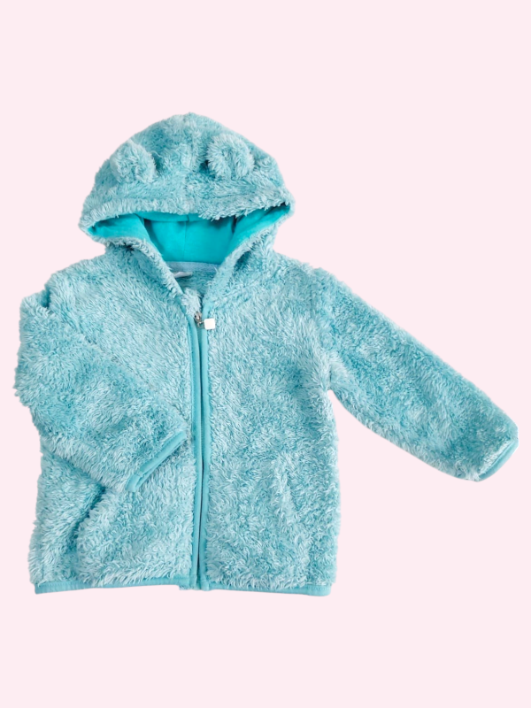 Producto - Camperita peluche turquesa URB 18/24 meses