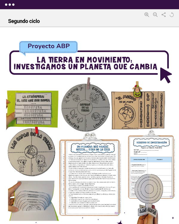 Producto - PROYECTO ABP: LA TIERRA EN MOVIMIENTO