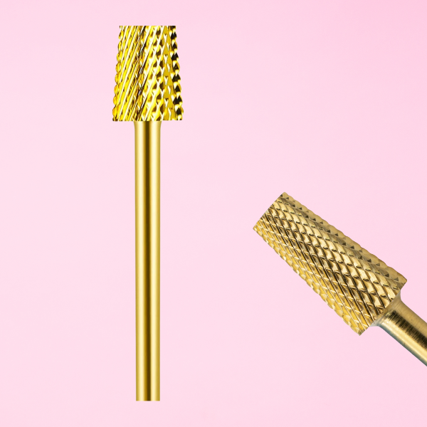 Producto - FRESA DORADA DE CARBURO  TUNGSTENOCONICA CORTA PARA REMOCION