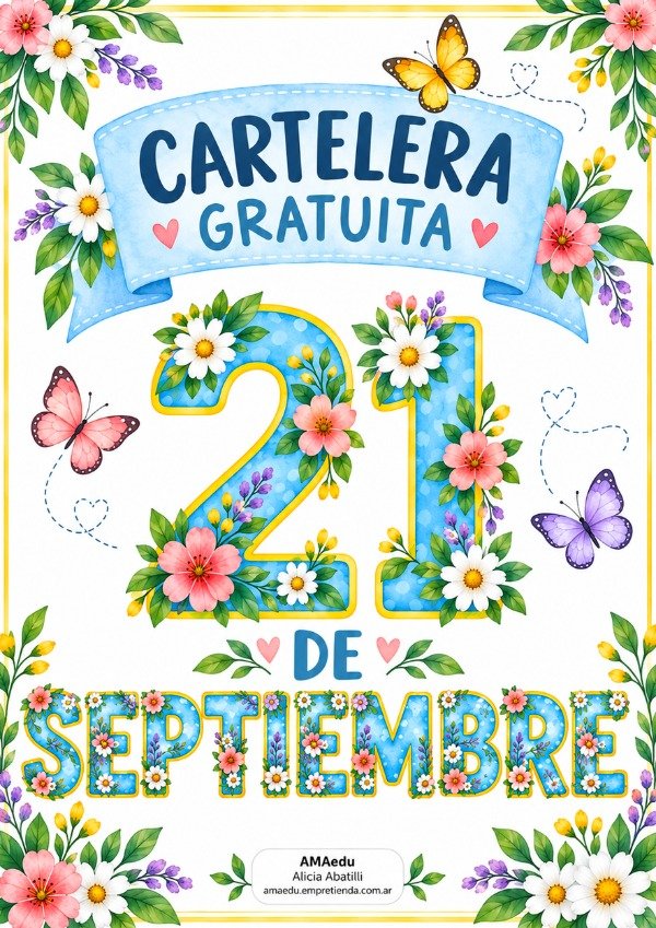 Producto - Cartelera 21 de septiembre (Material Gratuito)