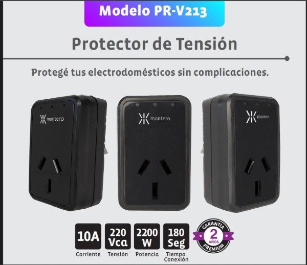Producto - Protector de tensión enchufable Montero 2200W