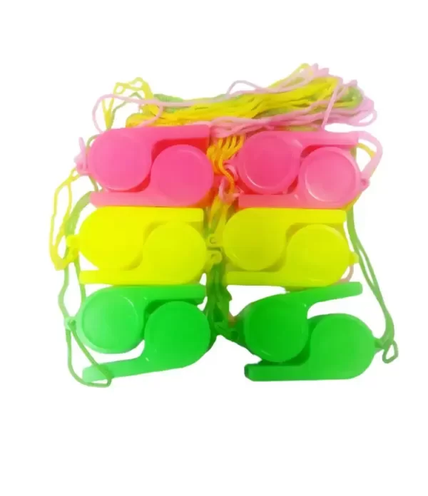 Producto - Silbato plastico fluo x12un