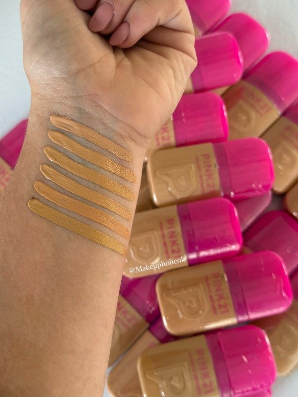 Producto - BASE FOUNDATION 12 HS TAPA ROSA - PINK 21 - CAJA DE 24 UNIDADES - 2