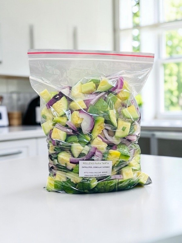 Producto - Relleno para tarta de Zapallitos, Cebolla y verdeo 800gr