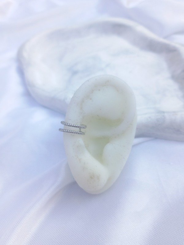 Producto - ear cuff justin silver 2