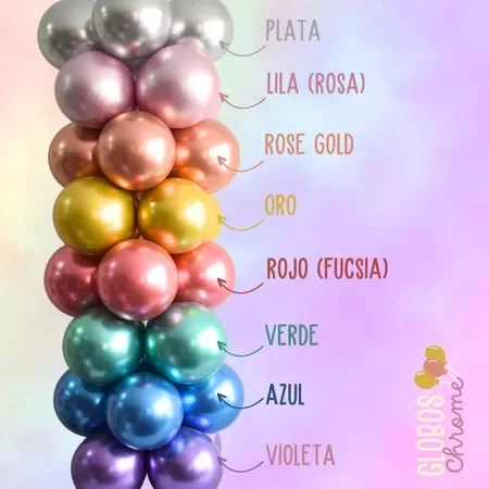 Producto - GLOBOS CHROM X 5 - 0