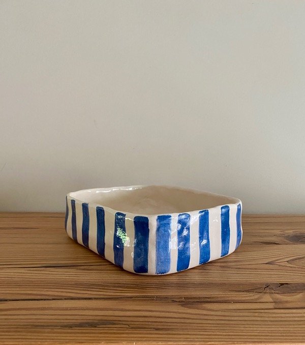 Producto - Fuente rectangular azul cobalto - A PEDIDO