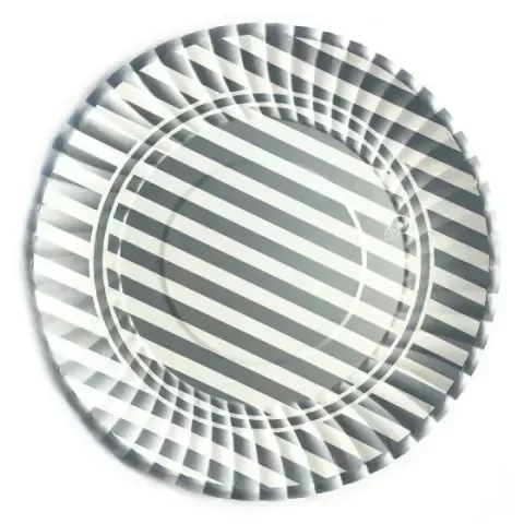 Producto - PLATOS CARTON "A RAYAS"