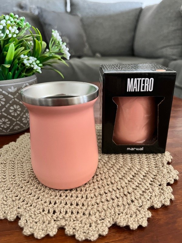 Producto - Mate de acero Rosa