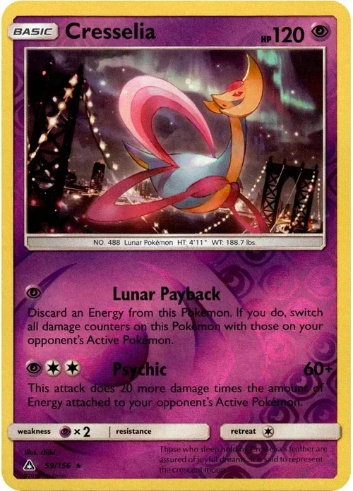 Producto - Cresselia - 59/156 - Ultra Prism - Reverse Holo