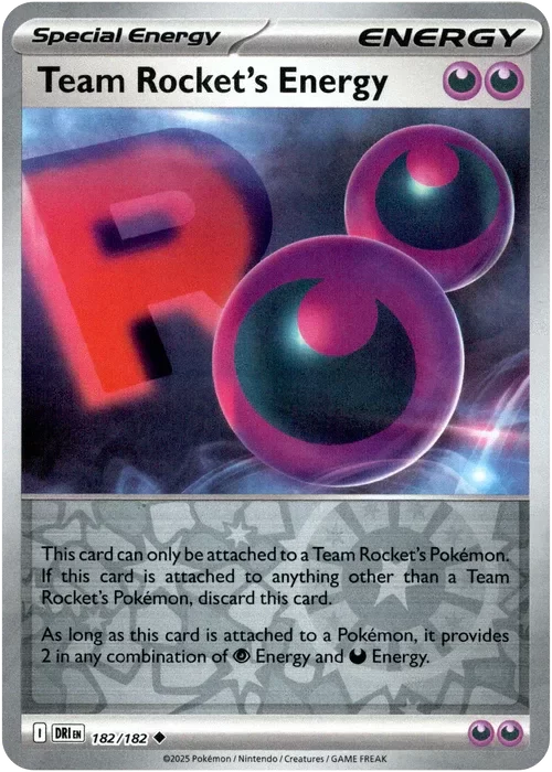 Producto - Team Rocket's Energy - 182/182 - Destined Rivals - Reverse Holo
