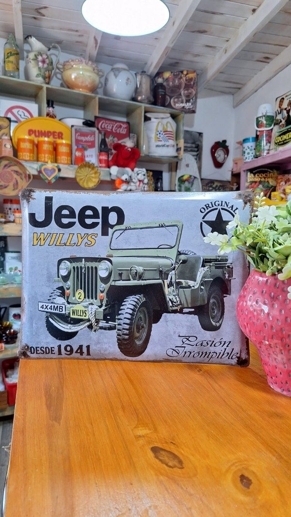 Producto - CARTEL  ESTILO VINTAGE JEEP