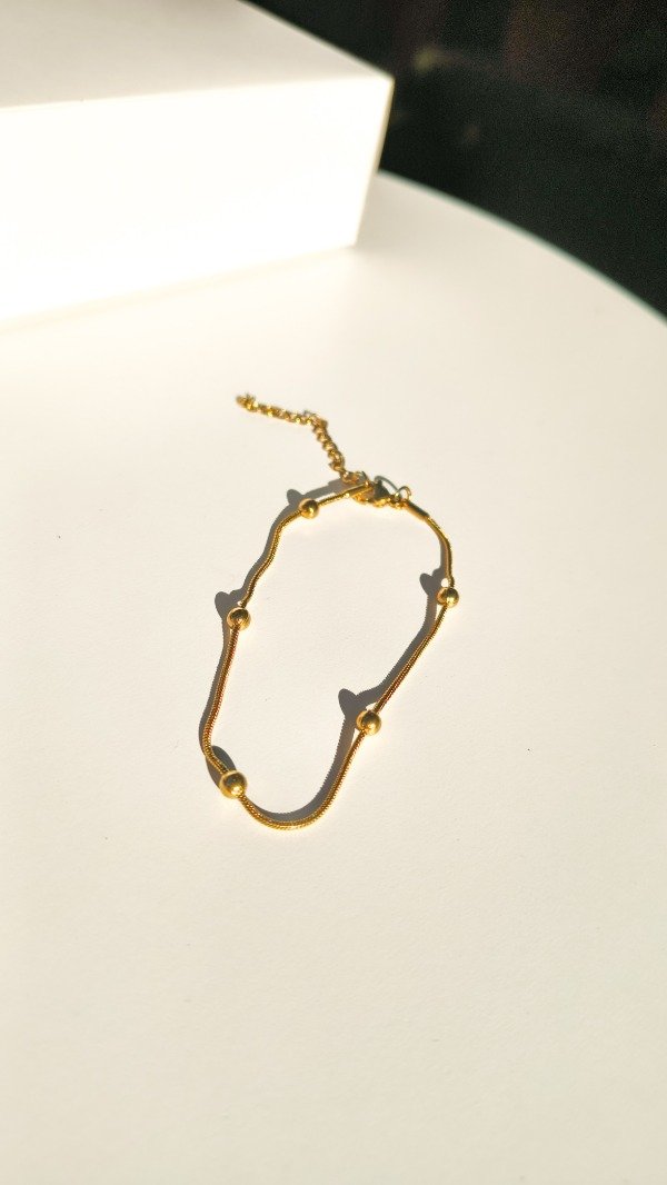 Producto - Pulsera Elegant Bubbles dorada