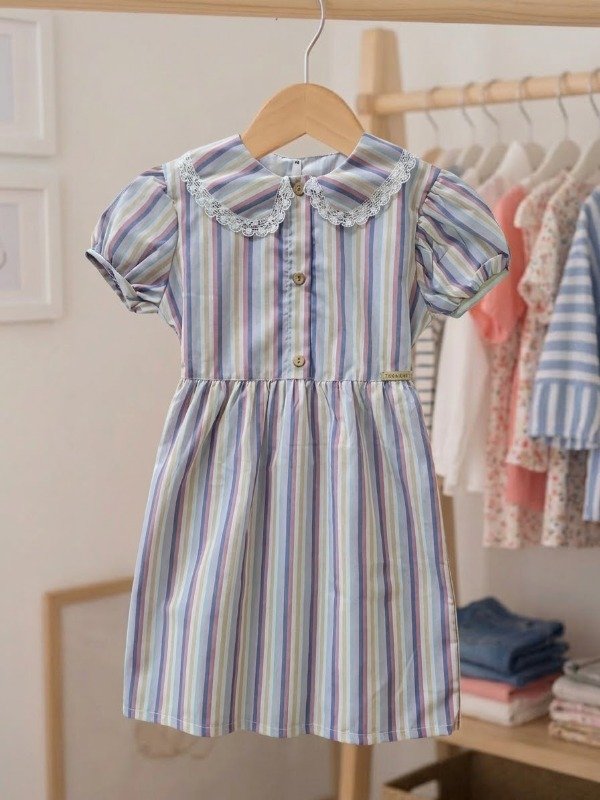 Producto - Vestido Ofelia a Rayas - 0