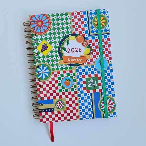 Producto - Agenda 2026 Dos días por página - Carretto - Personalizada