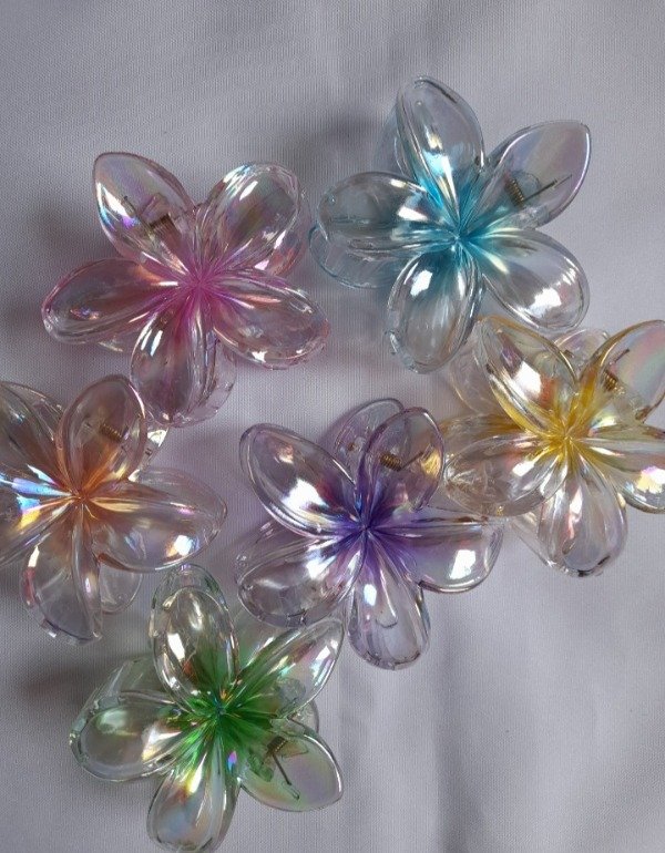 Producto - Broche Flor Hawaii Transparente