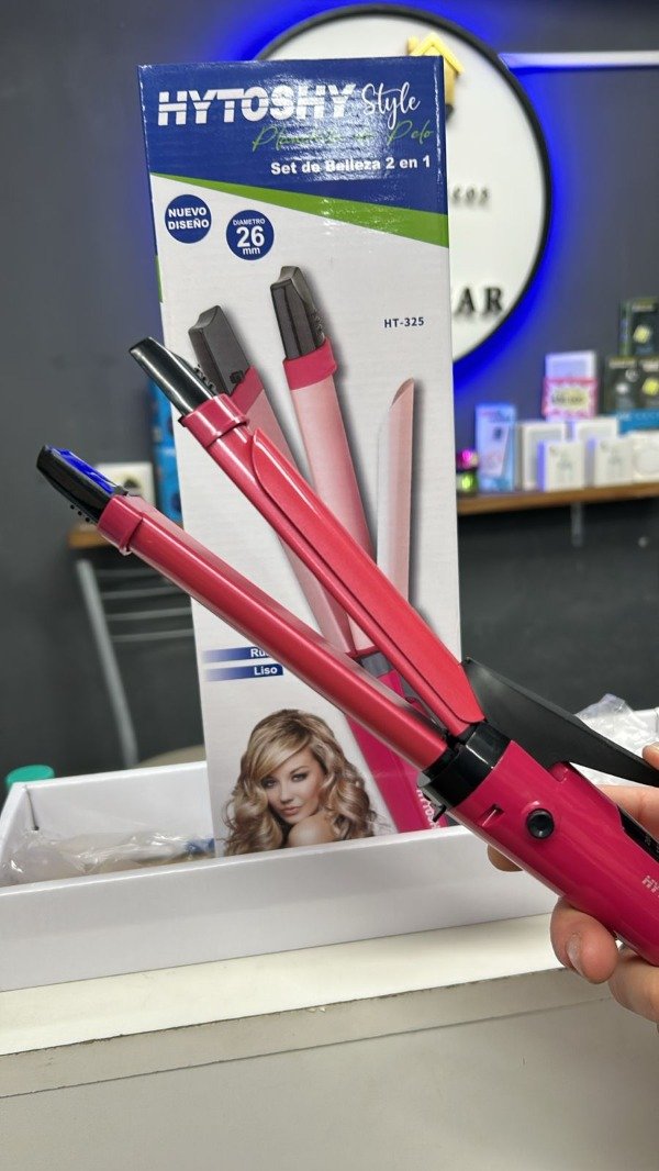 Producto - BUCLERA + PLANCHITA DE PELO HYTOSHY