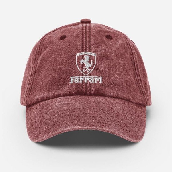 Producto - Gorra Ferrari color ladrillo