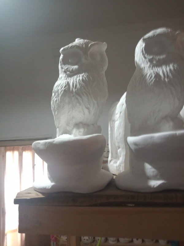 Producto - lechuza nueva con cuenco 29x15cm